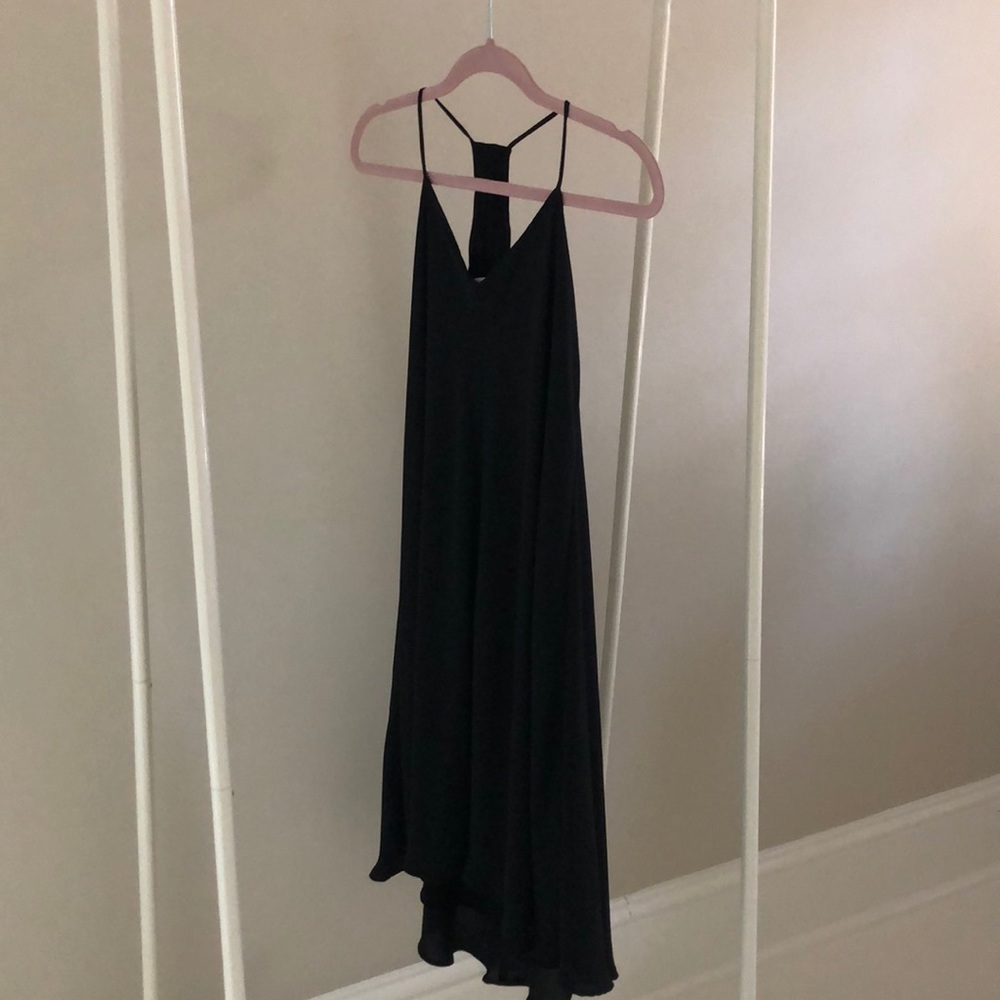 LOFT racer back black dress, 2P